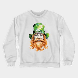 Watercolor Leprechaun Crewneck Sweatshirt